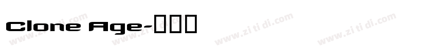 Clone Age字体转换